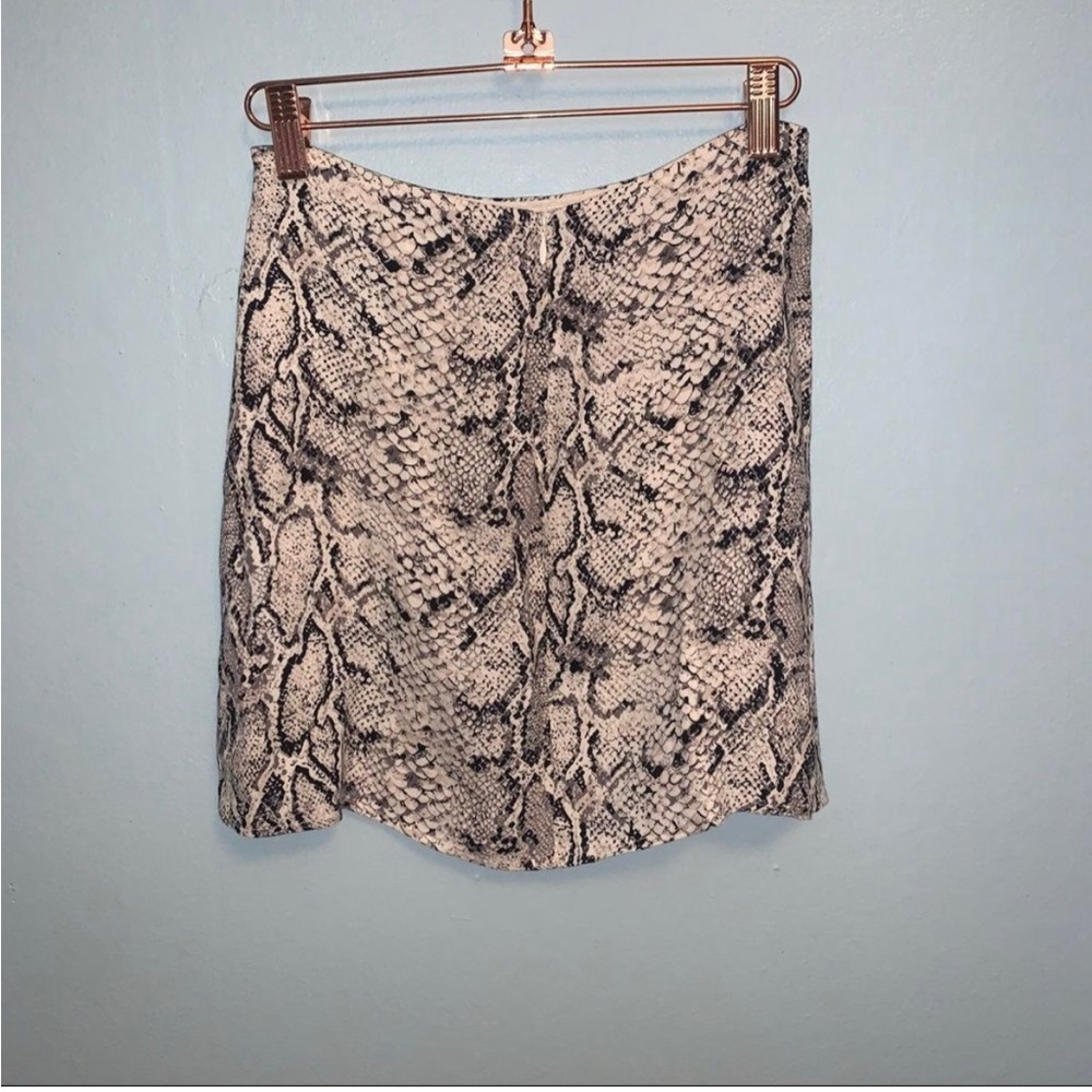 Reformation Margot In Rattlesnake Slit Skirt 0 - Picture 5 of 5